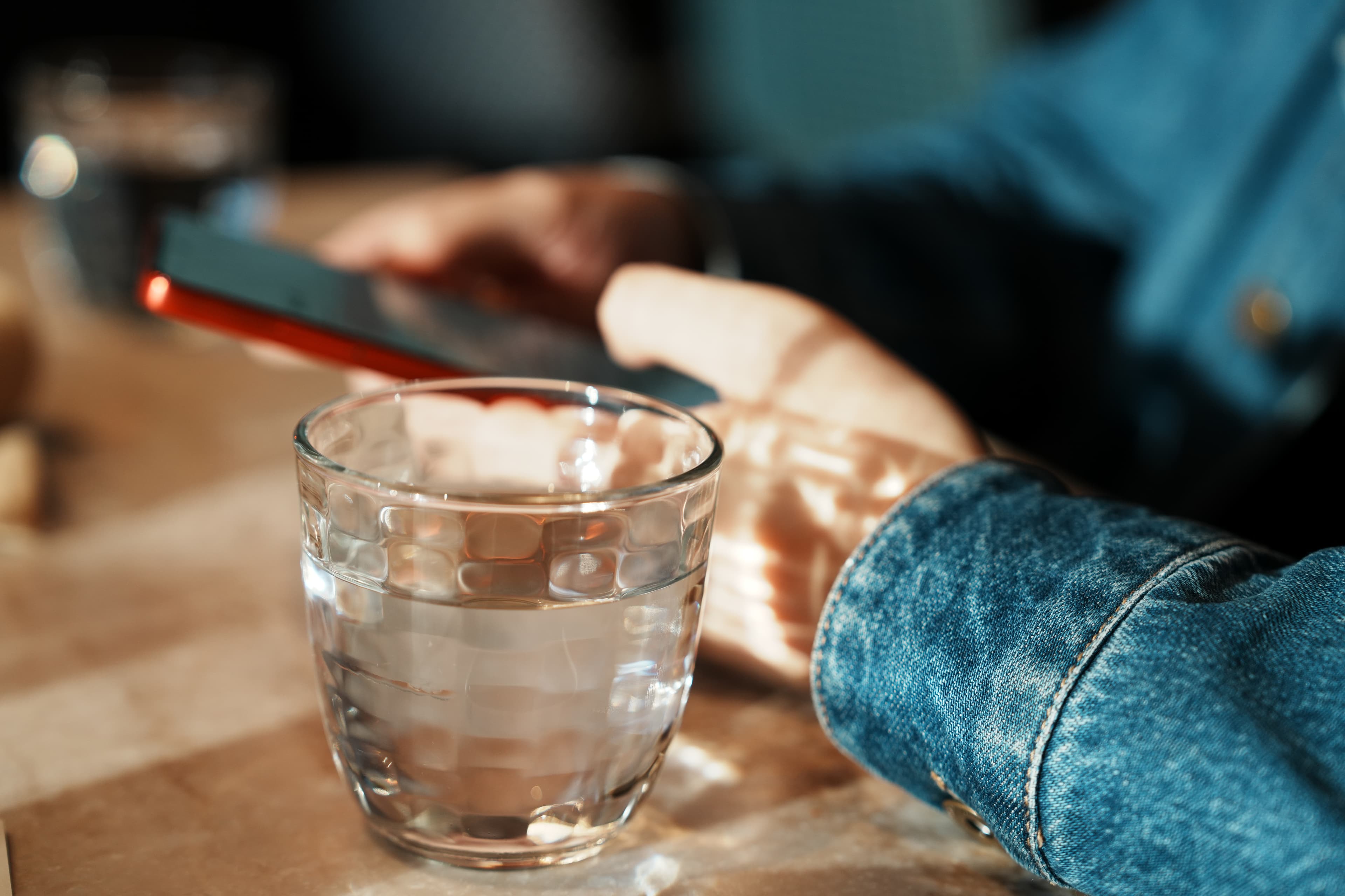 Someone (Aaron)'s hand